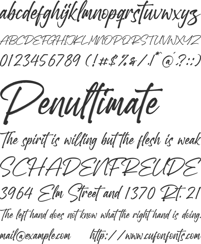 Realmost font preview