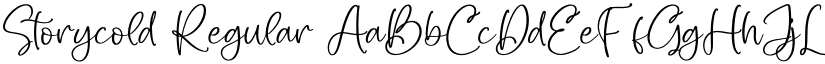 Storycold Regular font
