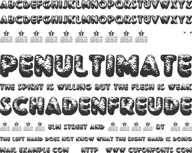 ICECREAMY PERSONAL USE font preview