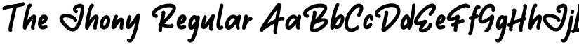 The Jhony Regular font