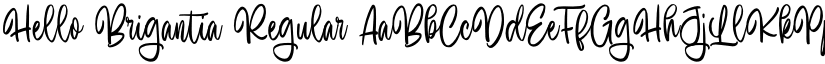 Hello Brigantia Regular font