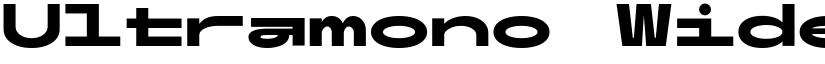 Ultramono Wide Black Black font