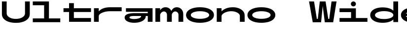 Ultramono Wide Bold Bold font