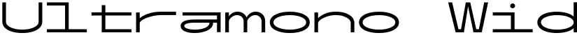 Ultramono Wide Light Light font