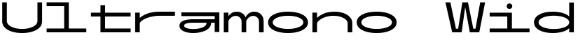 Ultramono Wide Regular Regular font