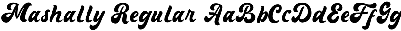 Mashally Regular font
