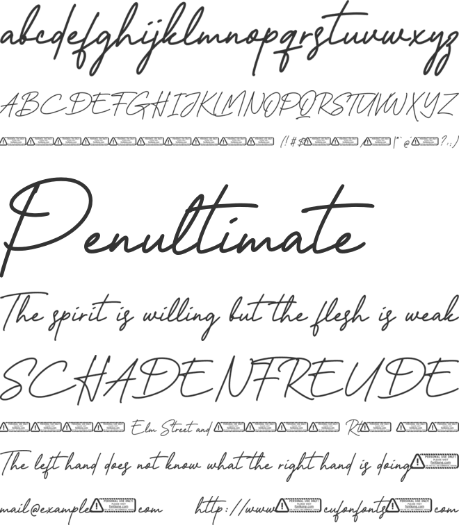 Black Ashpalt font preview