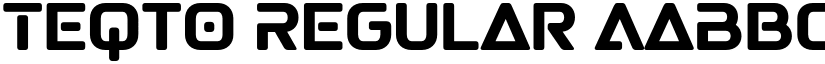 Teqto Regular font