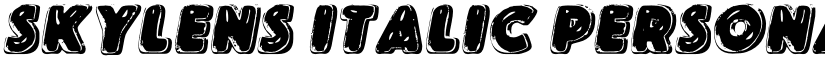 SKYLENS ITALIC PERSONAL USE Bold Italic font