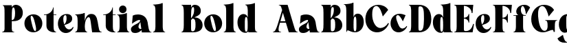 Potential Bold font