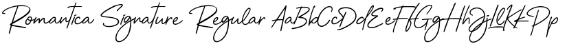 Romantica Signature Regular font