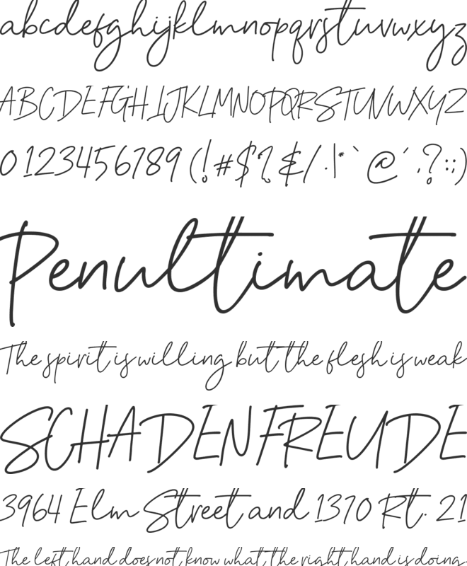 Happy Tuesday font preview