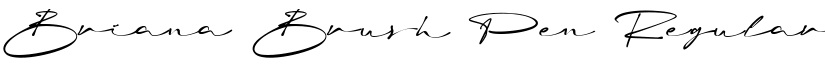 Briana Brush Pen Regular font
