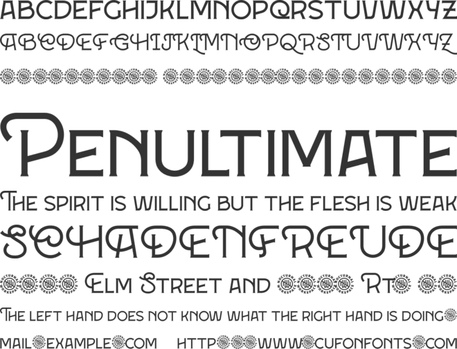 Forge Caffeine font preview