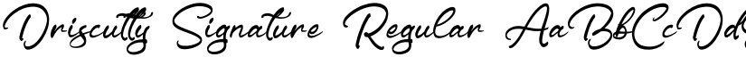 Driscutty Signature font download