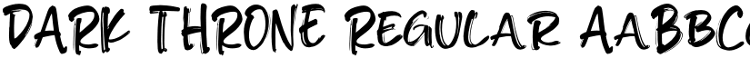 DARK THRONE Regular font