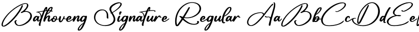 Bathoveng Signature font download