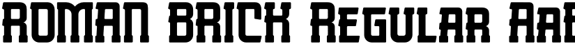 ROMAN BRICK Regular font