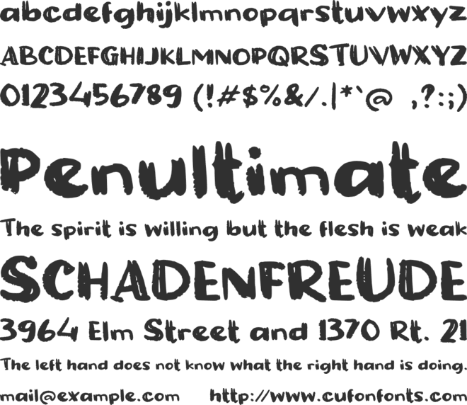 f Fase font preview