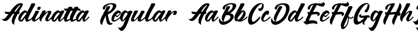 Adinatta Regular font