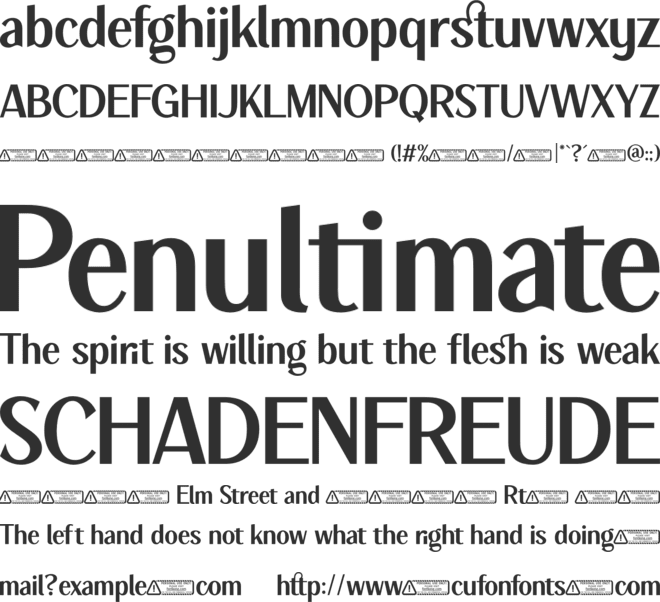Chillout font preview