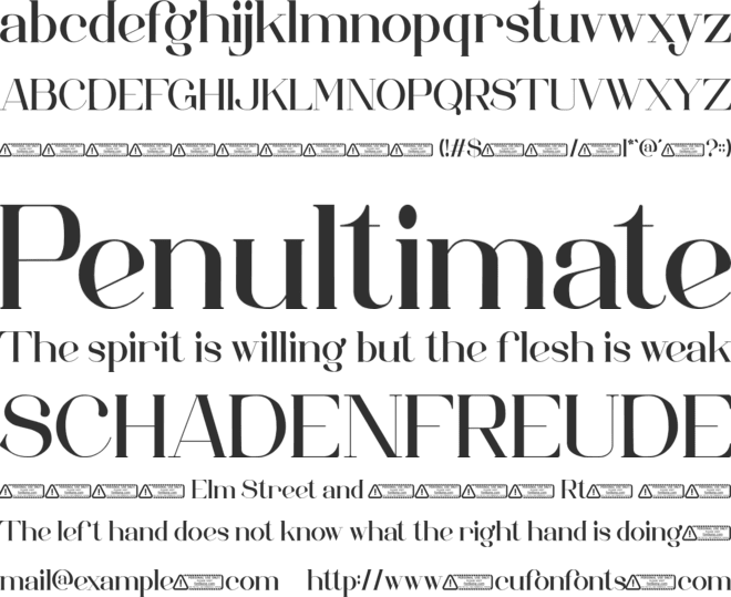 Chelsea font preview