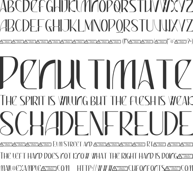 Biodiversity font preview