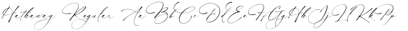 Hathaway Regular font