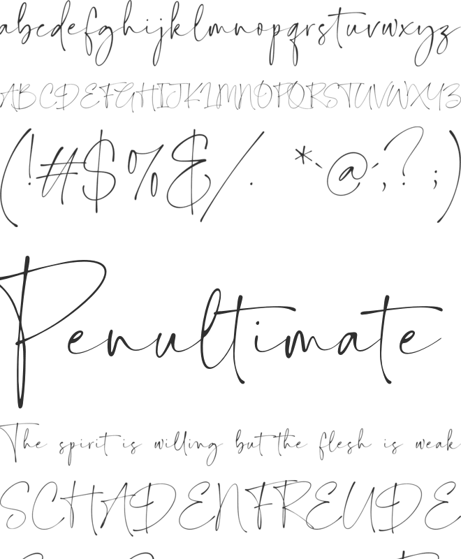 Celestine font preview