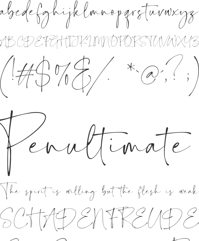 Celestine font preview