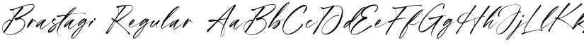 Brastagi Regular font