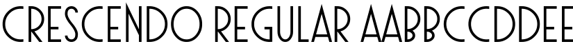 Crescendo Regular font