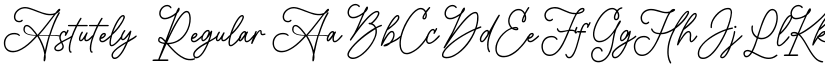 Astutely Regular font