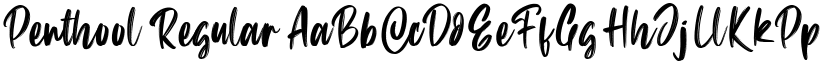 Penthool Regular font