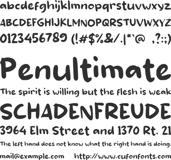 f Foxes Cookies font preview