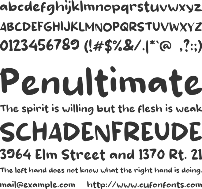 f Foxes Cookies font preview