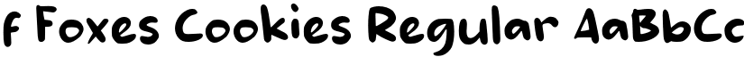 f Foxes Cookies Regular font
