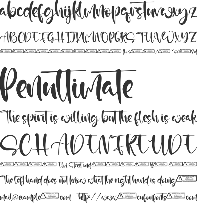 Jacqualine font preview