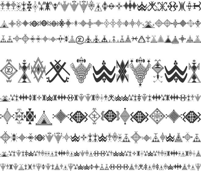Amazigh Motifs font preview