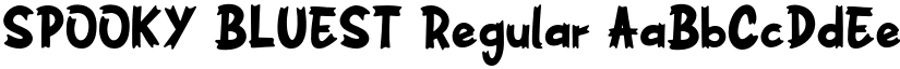 SPOOKY BLUEST Regular font
