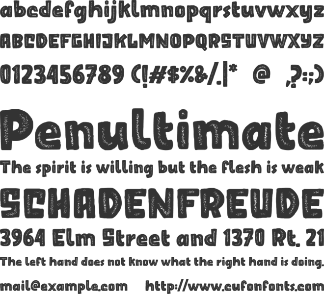 RUNGKAD font preview