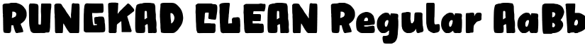 RUNGKAD CLEAN Regular font