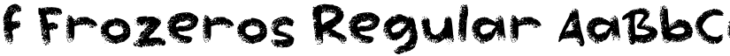 f Frozeros Regular font
