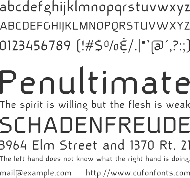 Petahja font preview