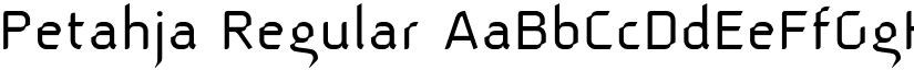 Petahja Regular font
