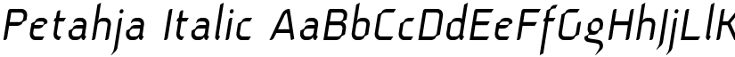 Petahja Italic font