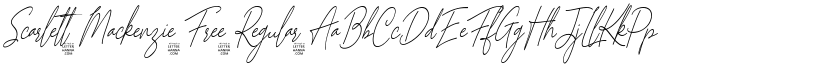 Scarlett Mackenzie Free Regular font