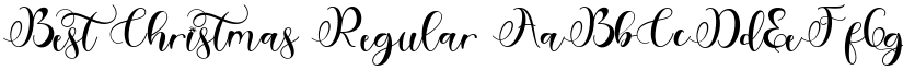 Best Christmas Regular font