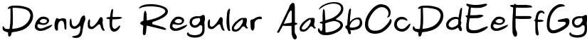 Denyut Regular font