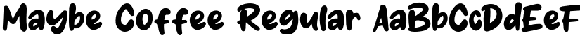 Maybe Coffee Regular font